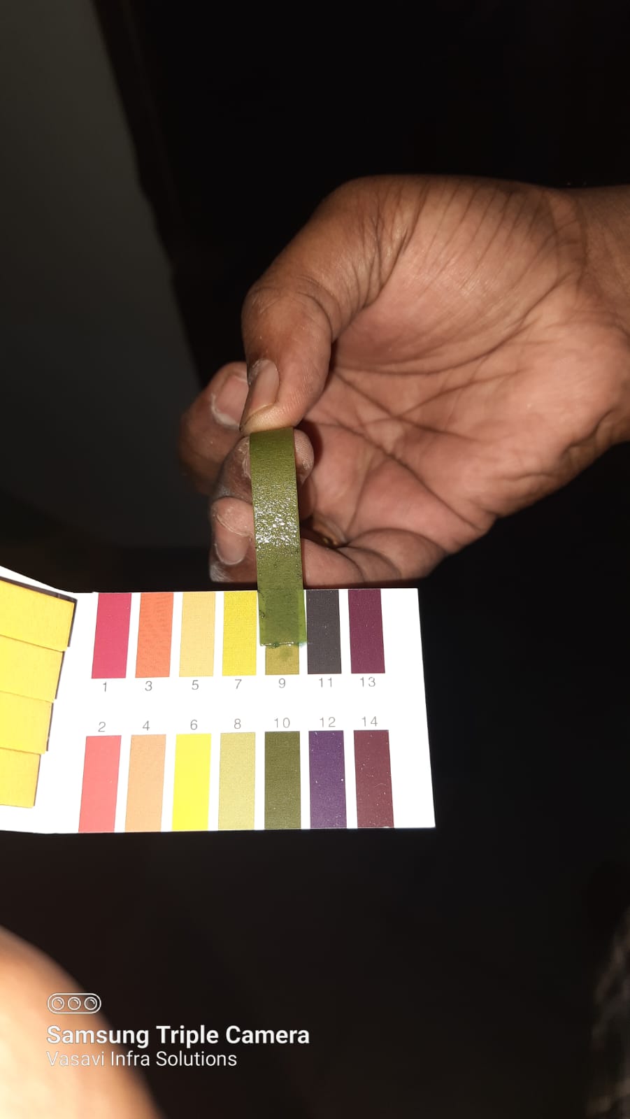 pH test for concrete alkalinity